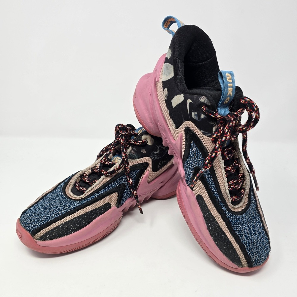 Nike Cosmic Unity 2 Sages Pink Blue Basketball Shoes DH1537-602 Kids Size 4Y - Picture 8 of 15